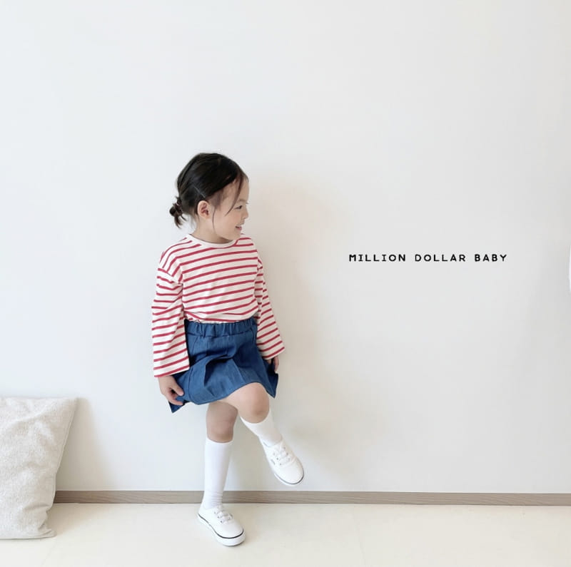 Million Dollar Baby - Korean Children Fashion - #littlefashionista - Wrinkle Skirt - 5