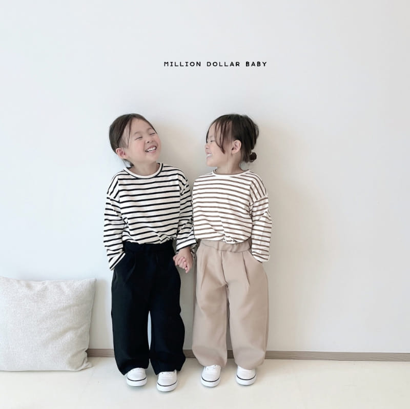 Million Dollar Baby - Korean Children Fashion - #littlefashionista - Wrinkle Pants - 3