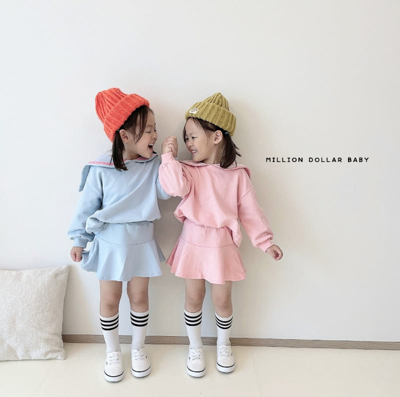 Million Dollar Baby - Korean Children Fashion - #magicofchildhood - Sailor Top Bottom SET - 9