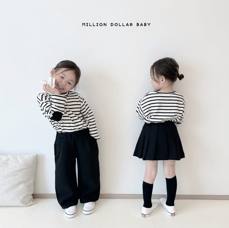 Million Dollar Baby - Korean Children Fashion - #magicofchildhood - Stripes Tee - 7