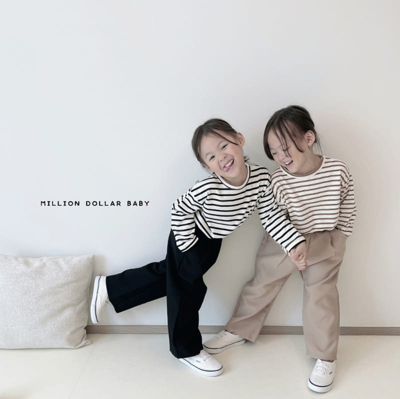 Million Dollar Baby - Korean Children Fashion - #littlefashionista - Wrinkle Pants - 4