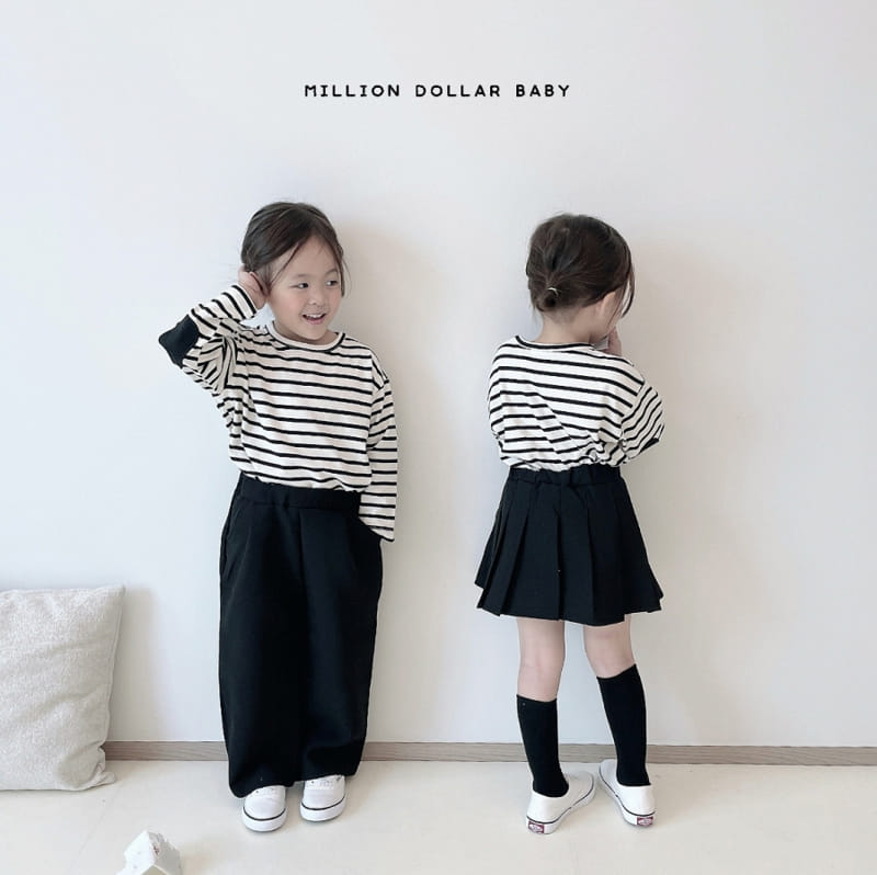 Million Dollar Baby - Korean Children Fashion - #minifashionista - Stripes Tee - 8