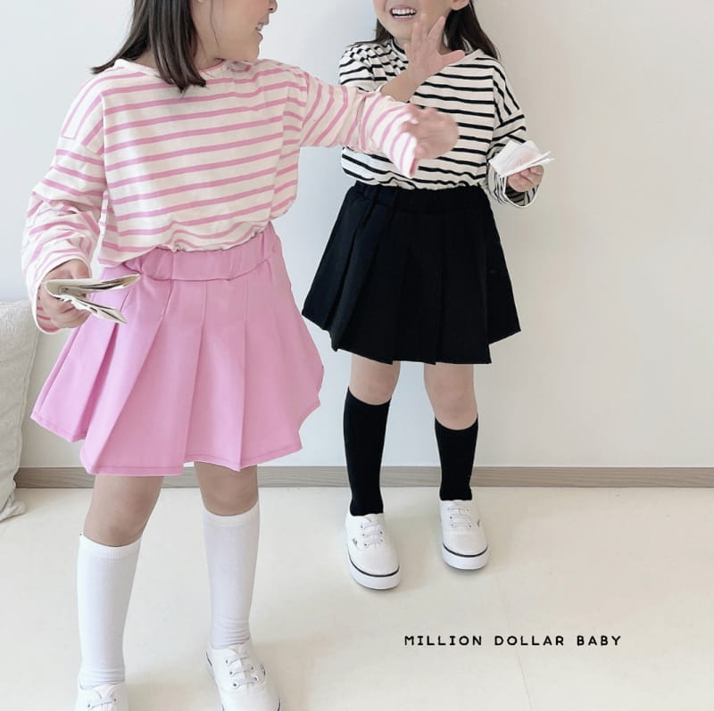 Million Dollar Baby - Korean Children Fashion - #minifashionista - Wrinkle Skirt - 7