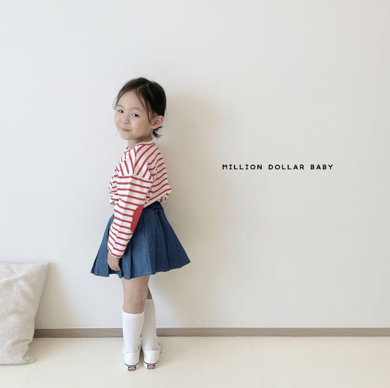 Million Dollar Baby - Korean Children Fashion - #stylishchildhood - Stripes Tee - 12