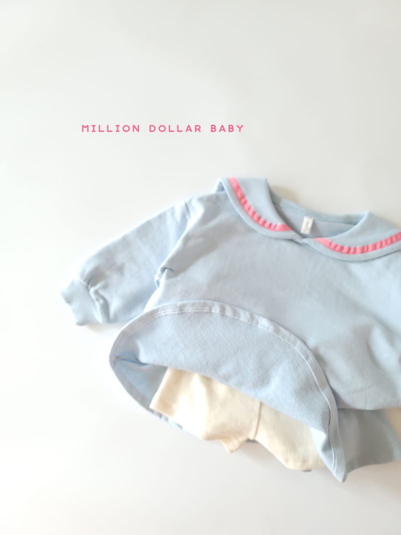 Million Dollar Baby - Korean Children Fashion - #todddlerfashion - Sailor Top Bottom SET - 12