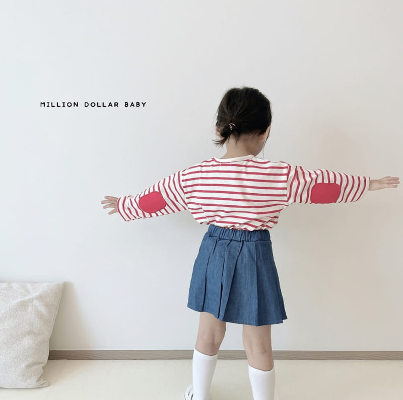 Million Dollar Baby - Korean Children Fashion - #toddlerclothing - Stripes Tee - 11