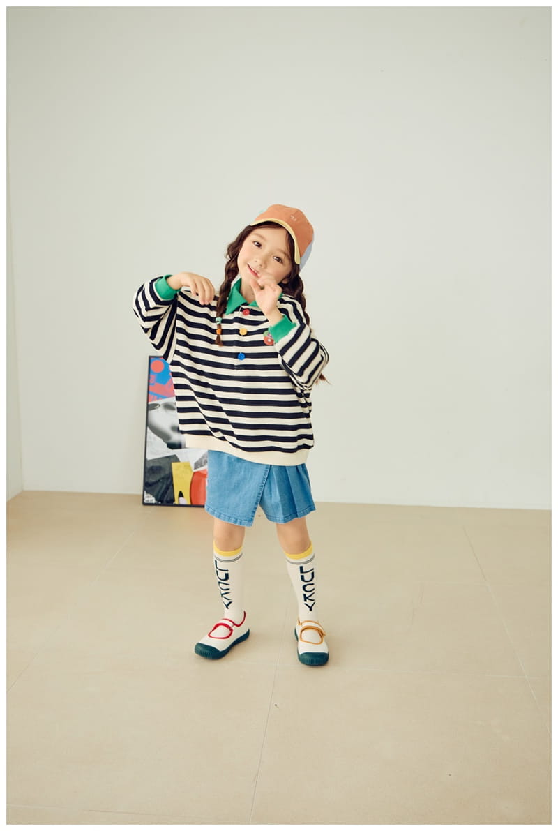 Mimico - Korean Children Fashion - #Kfashion4kids - Collar Tee - 5