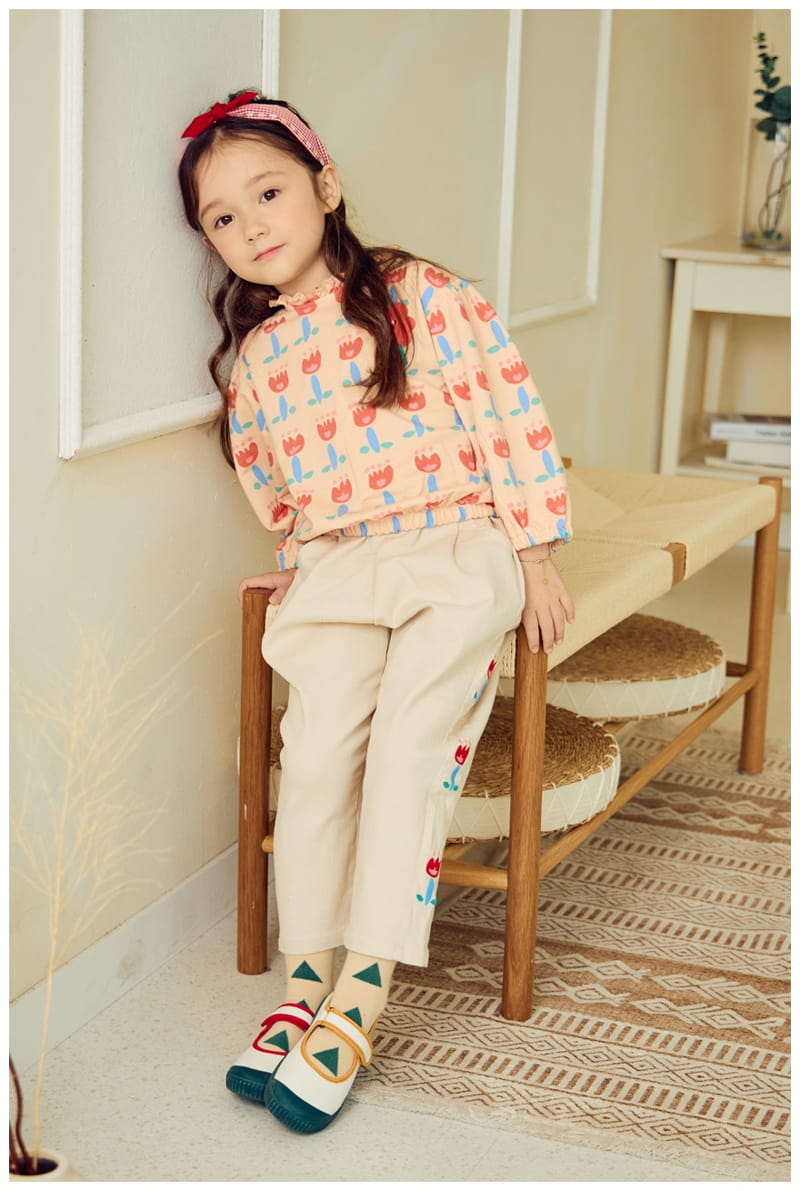 Mimico - Korean Children Fashion - #childofig - Flower Pants - 7