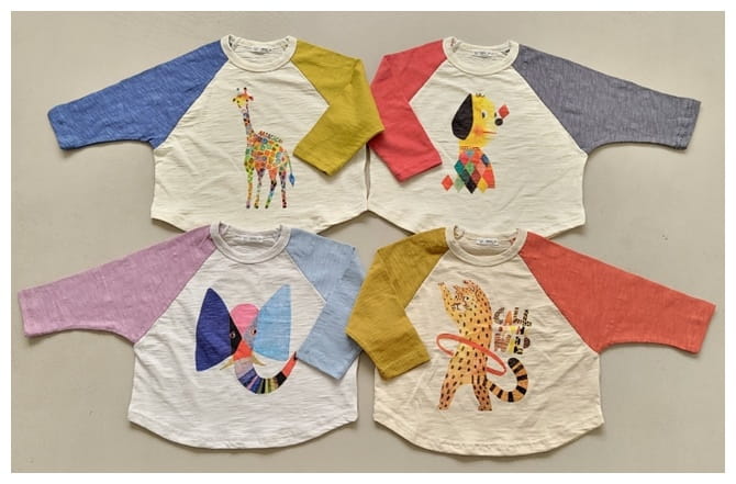 Mimico - Korean Children Fashion - #discoveringself - Animals Tee