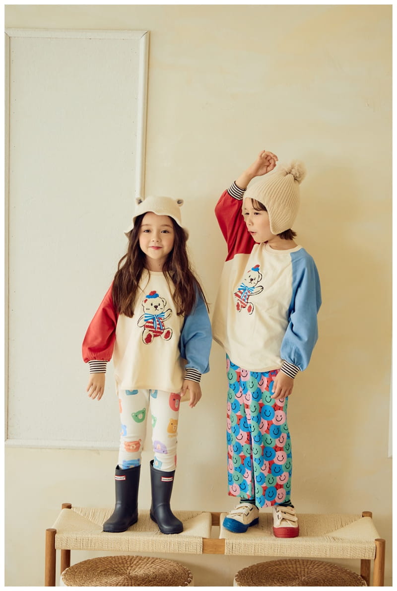 Mimico - Korean Children Fashion - #fashionkids - Elly Bear Tee - 7