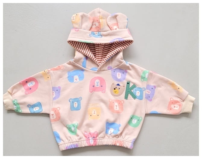 Mimico - Korean Children Fashion - #kidsshorts - Hoody Bear Tee