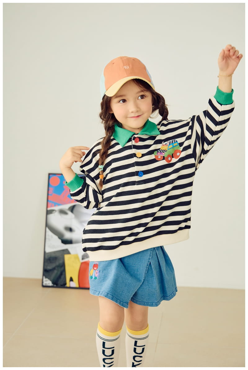 Mimico - Korean Children Fashion - #littlefashionista - Collar Tee - 6