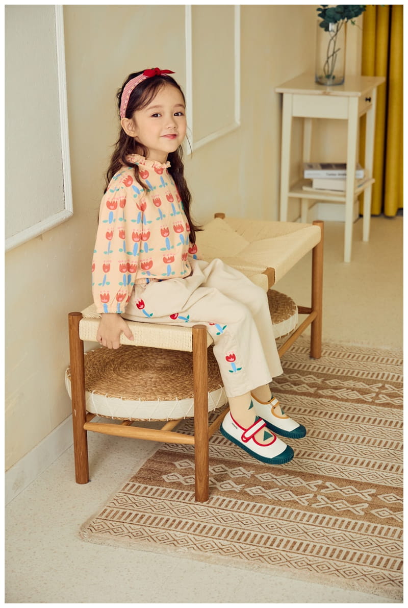 Mimico - Korean Children Fashion - #minifashionista - Flower Pants - 2