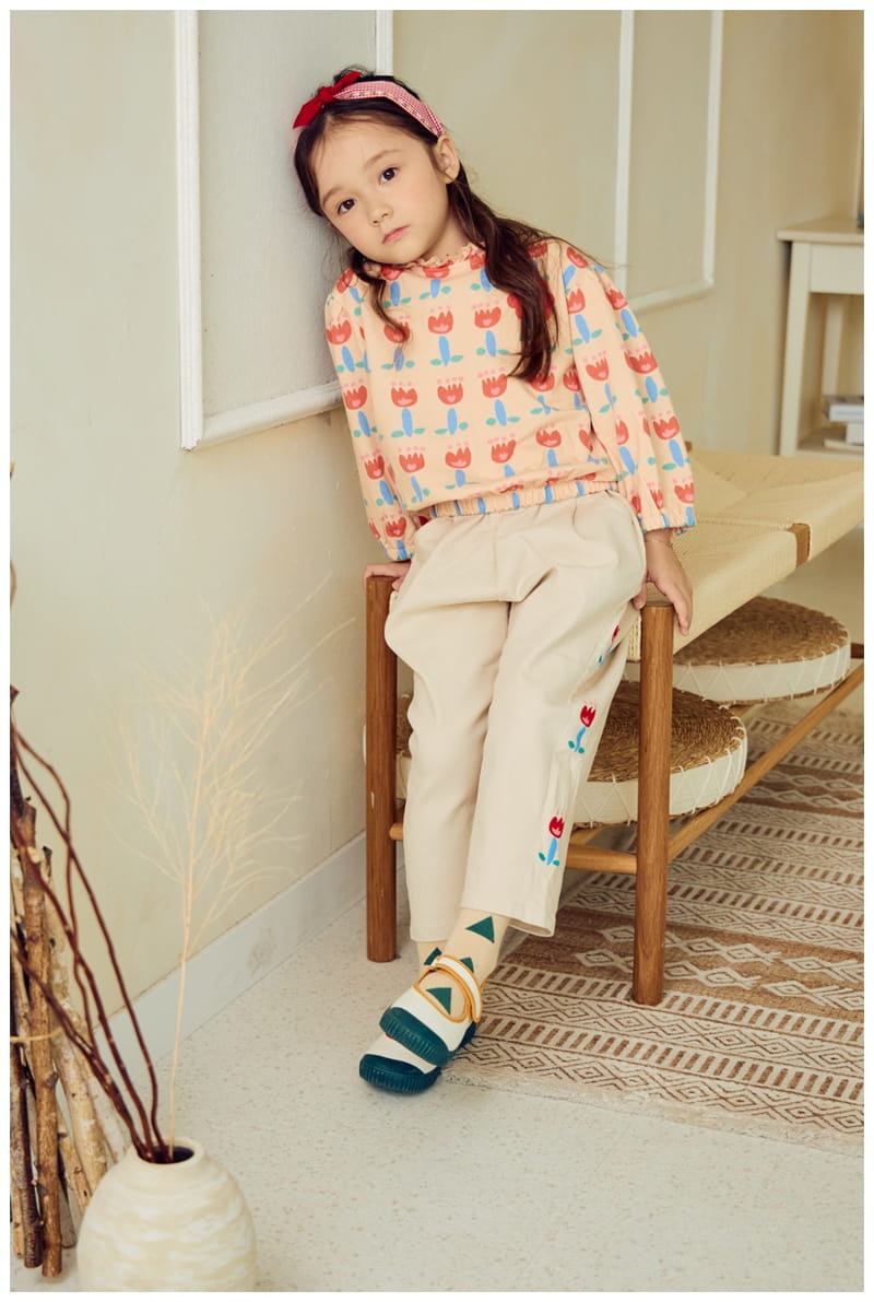 Mimico - Korean Children Fashion - #stylishchildhood - Flower Pants - 6