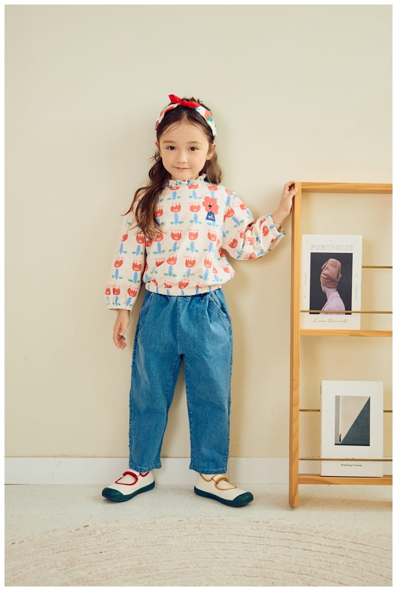 Mimico - Korean Children Fashion - #stylishchildhood - Flower Tee - 5