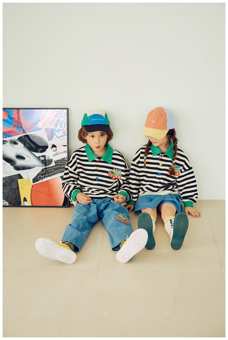 Mimico - Korean Children Fashion - #stylishchildhood - Collar Tee - 12