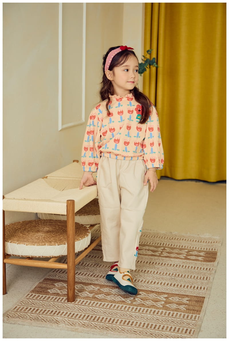 Mimico - Korean Children Fashion - #prettylittlegirls - Flower Pants - 4