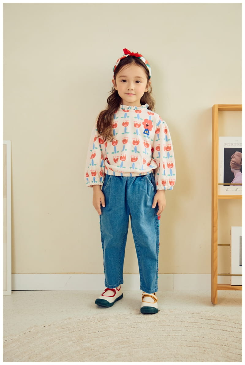 Mimico - Korean Children Fashion - #todddlerfashion - Flower Tee - 4