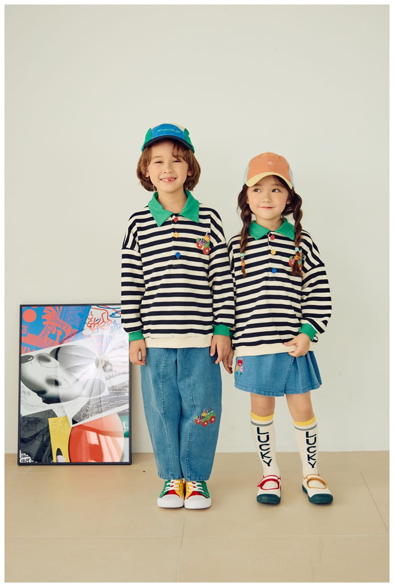 Mimico - Korean Children Fashion - #toddlerclothing - Collar Tee - 11