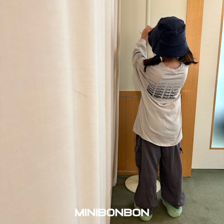 Mini Bongbong - Korean Children Fashion - #stylishchildhood - Letter Tee - 2