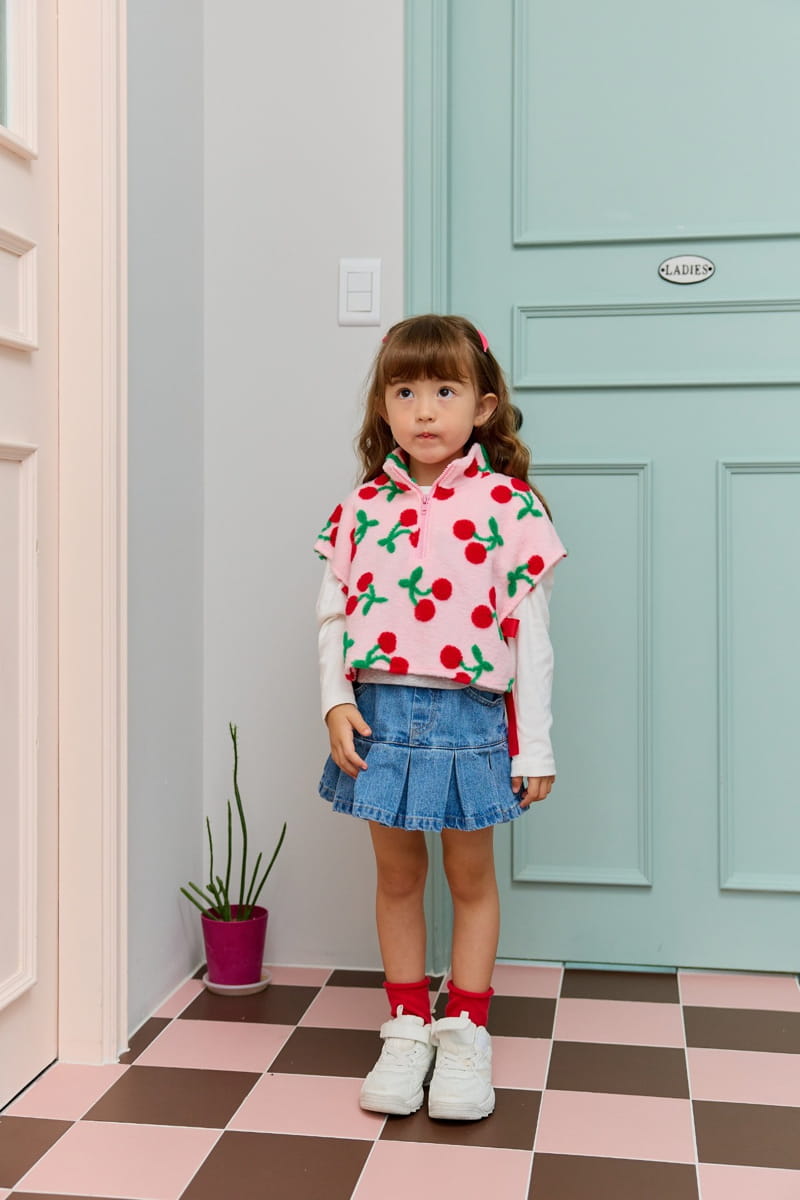 Miniature - Korean Children Fashion - #magicofchildhood - Cherry Vest - 3