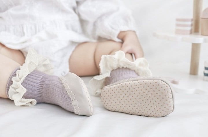 Miso - Korean Baby Fashion - #babyboutique - Lace Walk  Socks - 10
