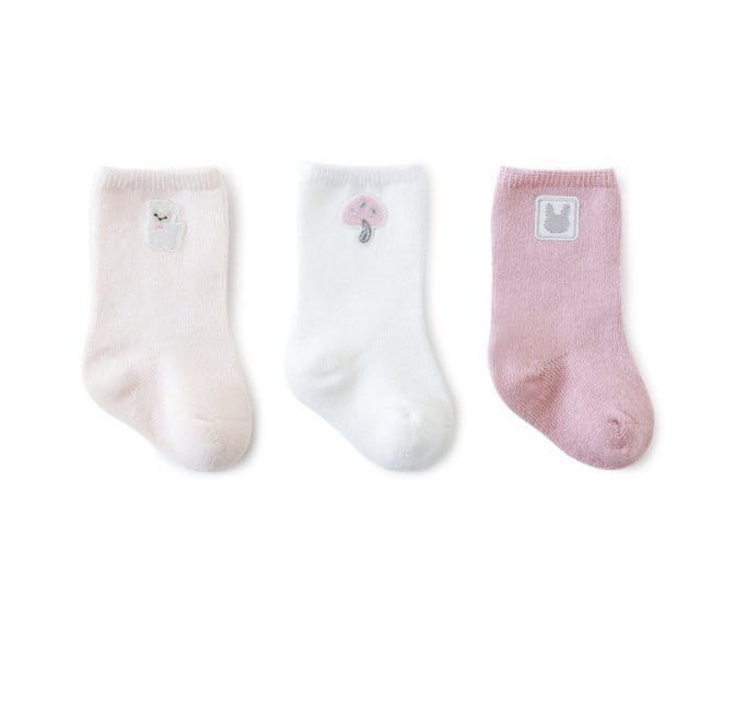 Miso - Korean Baby Fashion - #babyboutiqueclothing - Mushroom Socks
