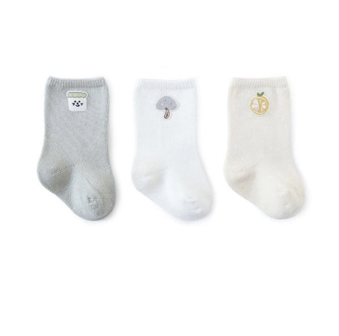Miso - Korean Baby Fashion - #babyclothing - Mushroom Socks - 2