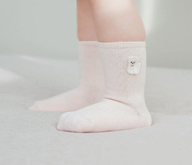 Miso - Korean Baby Fashion - #babyfashion - Mushroom Socks - 3
