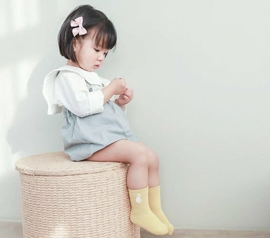 Miso - Korean Baby Fashion - #babyfever - Duck Socks - 4