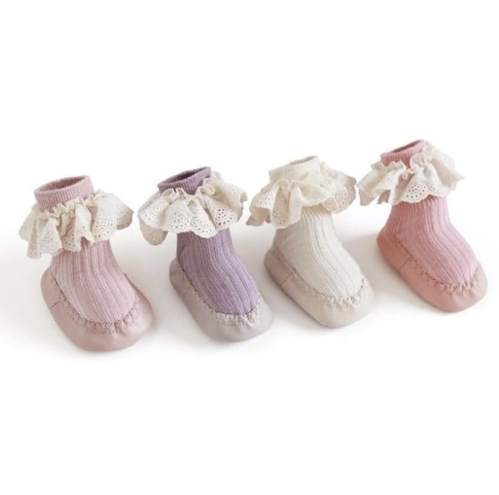 Miso - Korean Baby Fashion - #babygirlfashion - Lace Walk  Socks