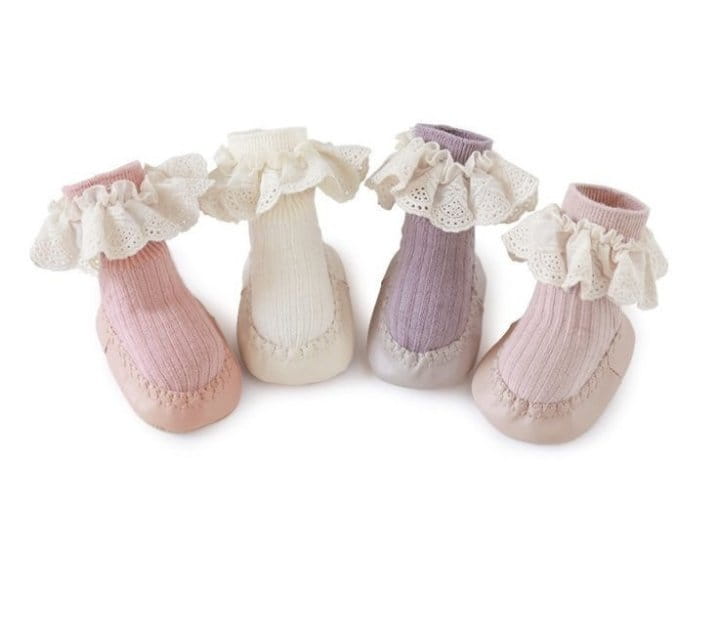 Miso - Korean Baby Fashion - #babylifestyle - Lace Walk  Socks - 2
