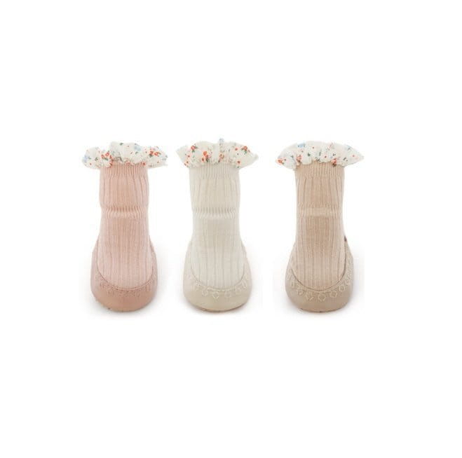Miso - Korean Baby Fashion - #babyootd - Frill Flower  Socks - 2