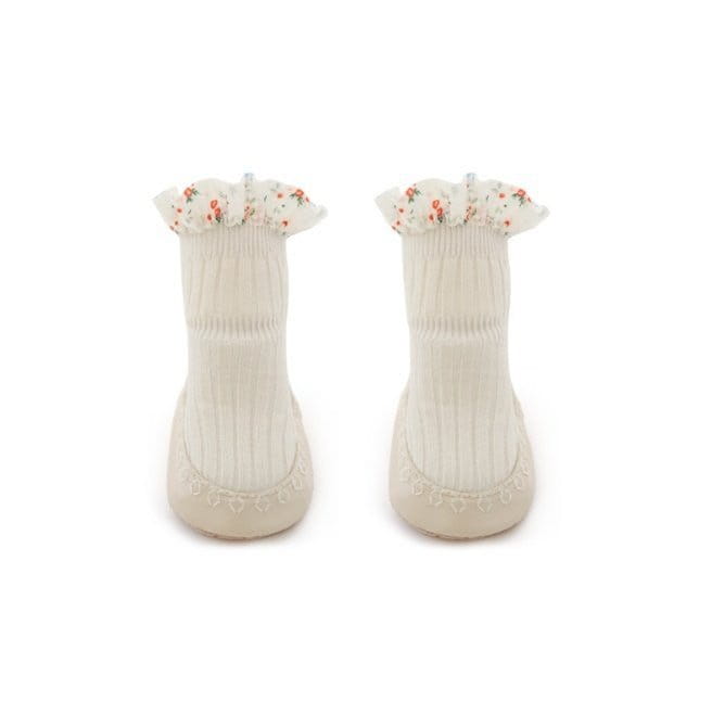Miso - Korean Baby Fashion - #babyoutfit - Frill Flower  Socks - 3