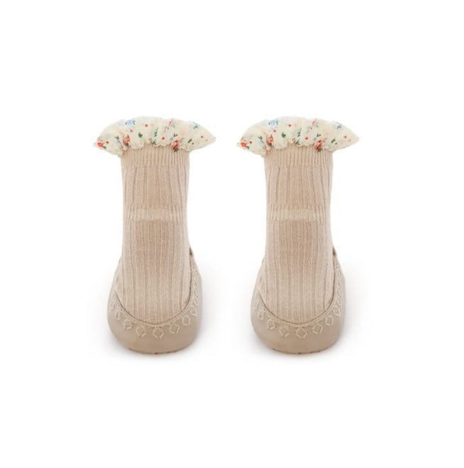 Miso - Korean Baby Fashion - #babyoutfit - Frill Flower  Socks - 4