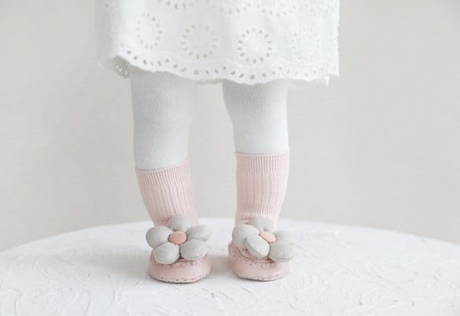 Miso - Korean Baby Fashion - #babyoutfit - Flower Walk  Socks - 3