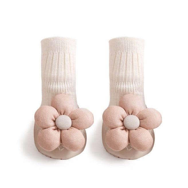 Miso - Korean Baby Fashion - #onlinebabyshop - Flower Walk  Socks - 6