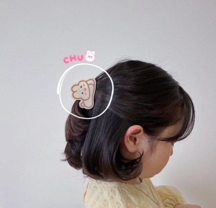 Miso - Korean Children Fashion - #fashionkids - Bunny Bear Hairpin - 2