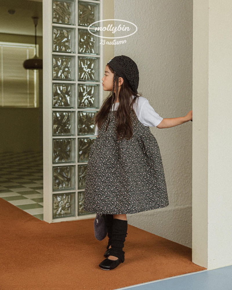 Mollybin - Korean Children Fashion - #toddlerclothing - Celin Quilting One-piece - 2