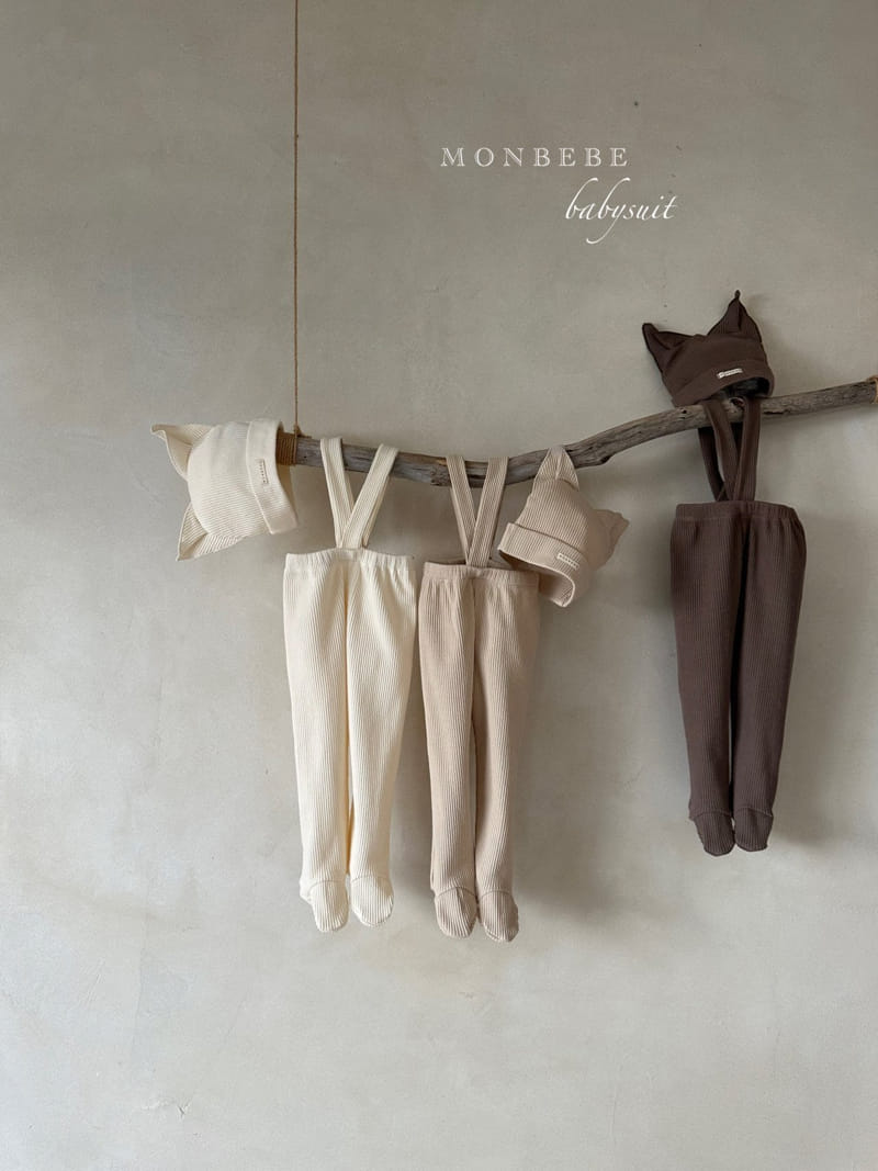 Monbebe - Korean Baby Fashion - #babyboutiqueclothing - Cat Dungarees - 5