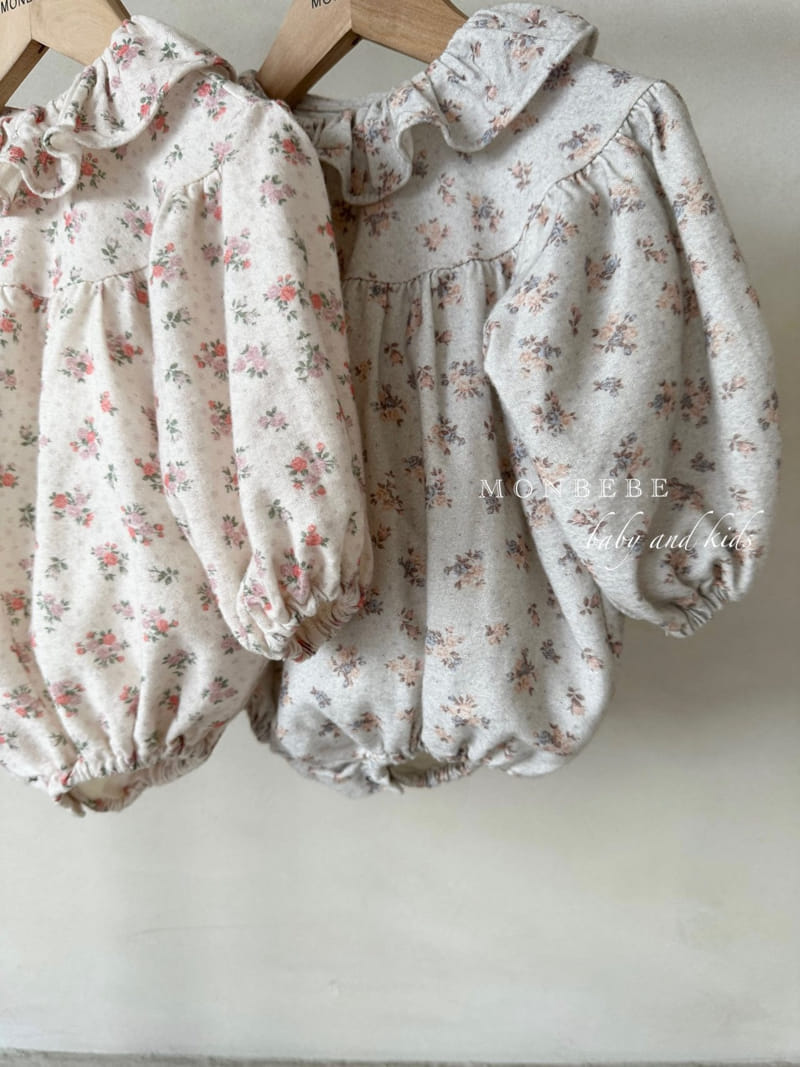 Monbebe - Korean Baby Fashion - #babygirlfashion - Ellder Flower Bodysuit - 3