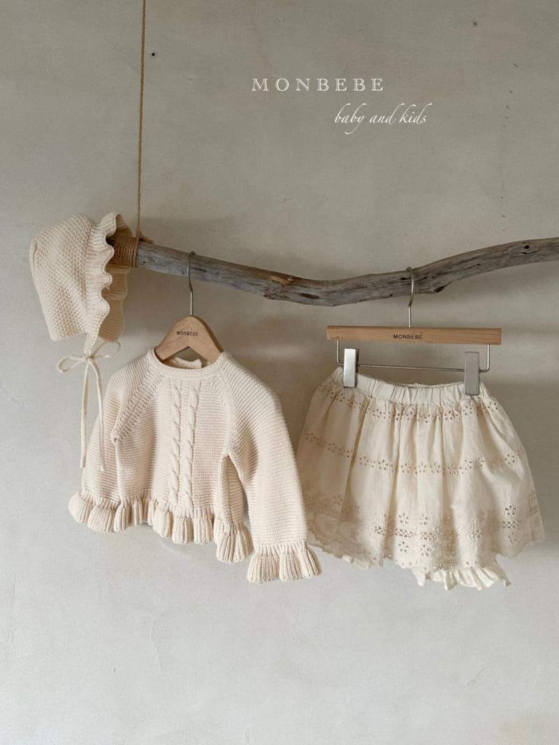 Monbebe - Korean Baby Fashion - #babylifestyle - Olivia Knit Bonnet - 3