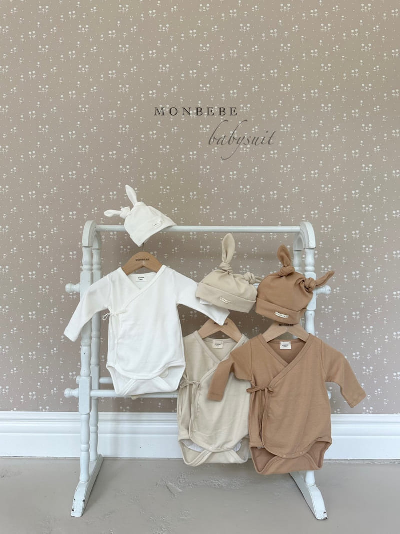 Monbebe - Korean Baby Fashion - #babywear - Le Petit Bodysuit with Bonnet - 8