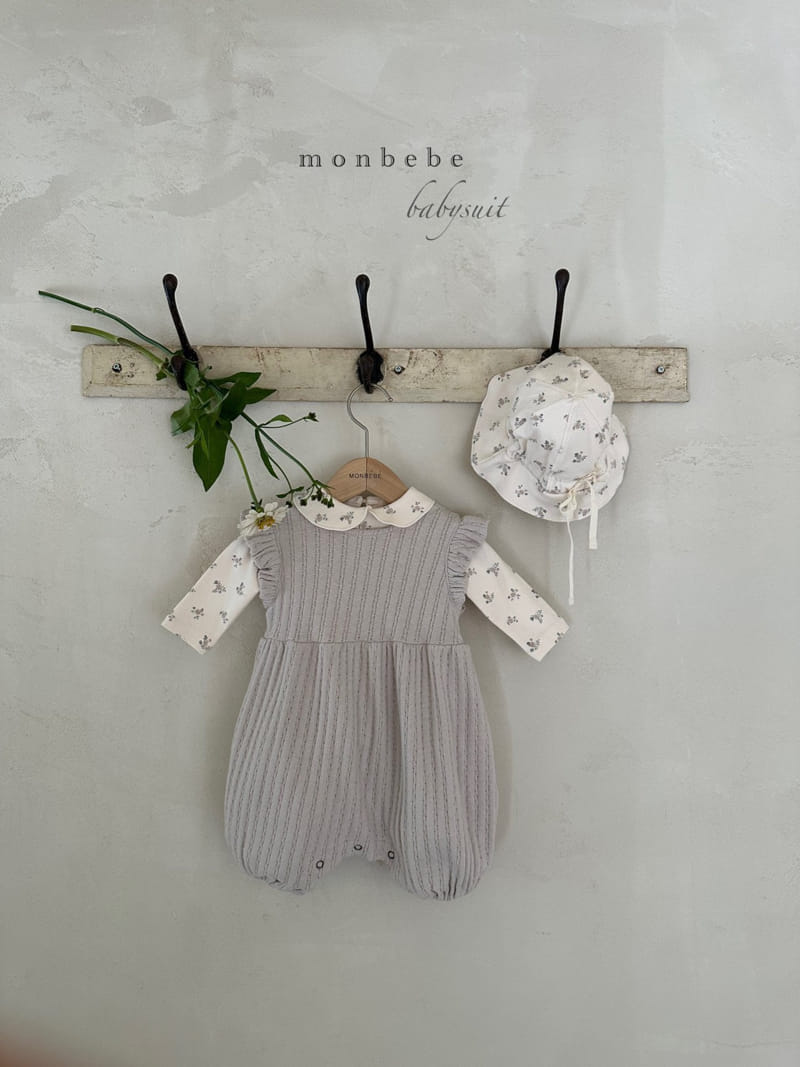 Monbebe - Korean Baby Fashion - #smilingbaby - Jacquard Frill Bodysuit - 7