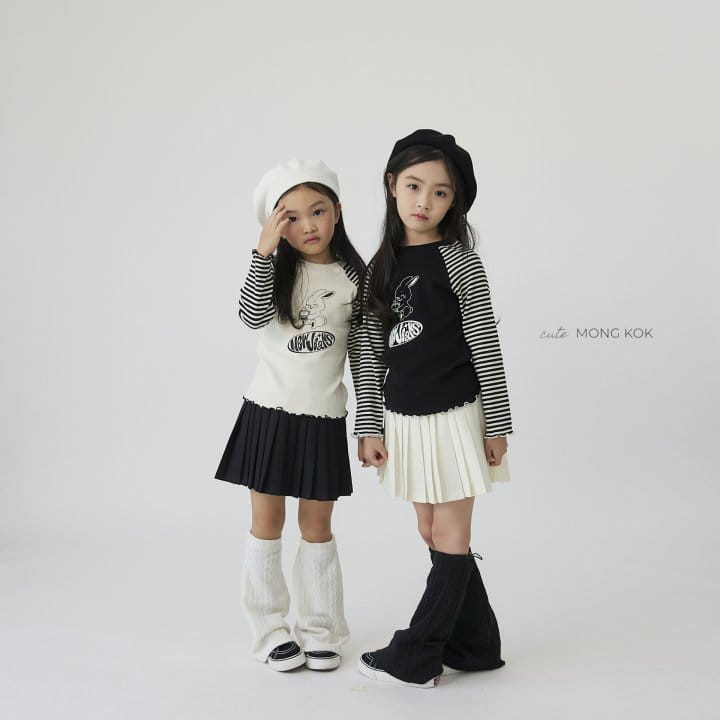 Mong Kok - Korean Children Fashion - #minifashionista - Stripes Raglan Tee