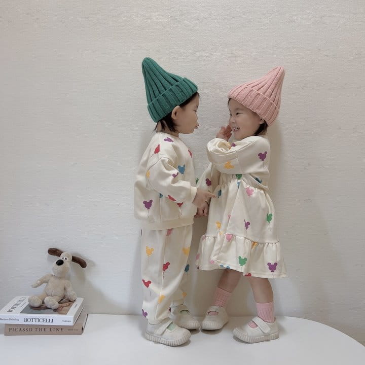 Moran - Korean Children Fashion - #Kfashion4kids - Balloon M Top Bottom Set - 8