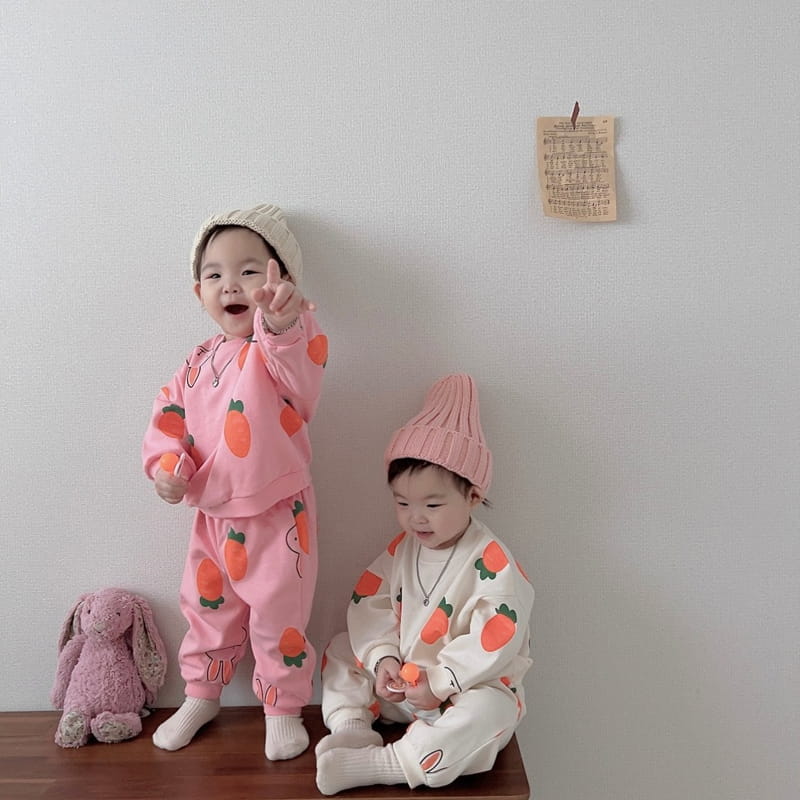 Moran - Korean Children Fashion - #childofig - Carrot Top Bottom Set - 3