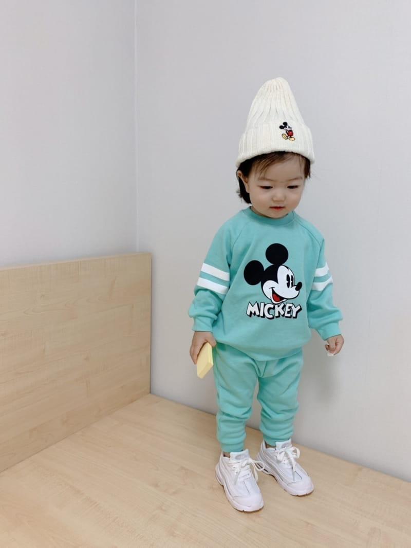 Moran - Korean Children Fashion - #fashionkids - Lime Top Bottom Set - 10