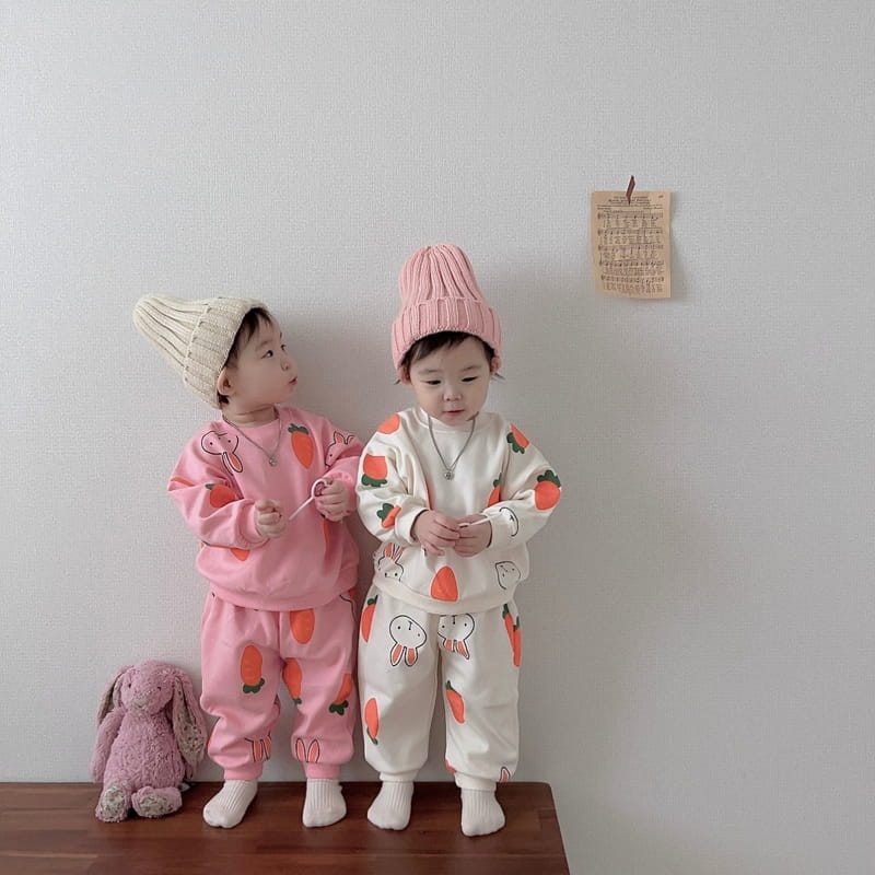 Moran - Korean Children Fashion - #kidsstore - Carrot Top Bottom Set - 9