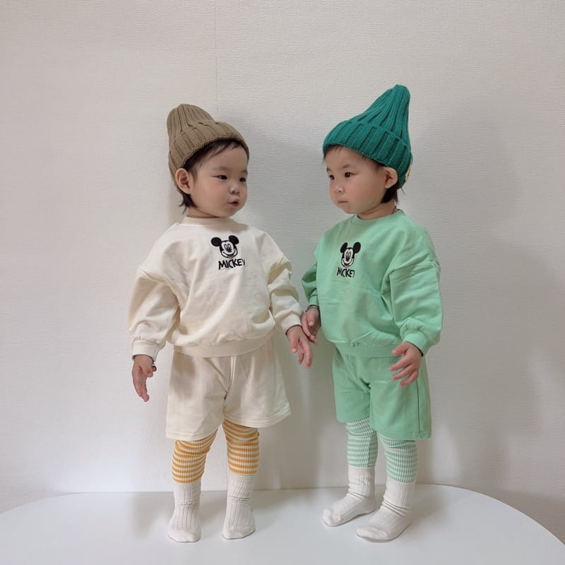 Moran - Korean Children Fashion - #minifashionista - Embrodiery M Top Bottom Set - 9